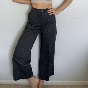 Universal Thread dark grey high waisted wide leg crop pants